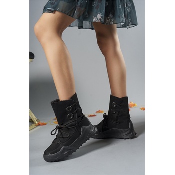 Image 1 of Riccon Дамски боти с каракул 0012501 - Черни #393129 (393129_Черно)