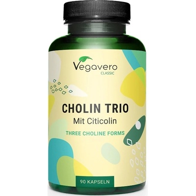 Vegavero Cholin Trio mit Citicolin, 90 капсули, Vegavero