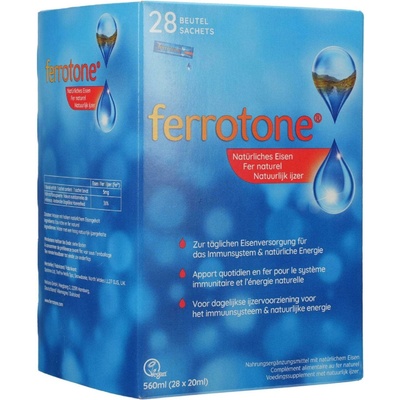 Ferrotone Originál 100% prírodný zdroj železa 28 sáčkov