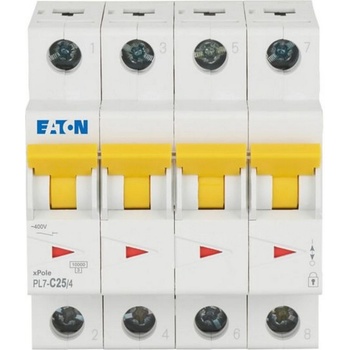 Eaton Автоматичен прекъсвач eaton pl7-c25/4, 165180 - 25 a, 4p (165180)
