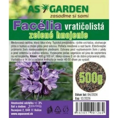 Facélia vratičolistá na zelené hnojenie 500 g