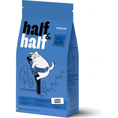 Half&Half Adult Large Breed hovězí 2 kg