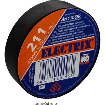 Anticor Electrix 211 Elektroizolační páska 19 x 10 černá