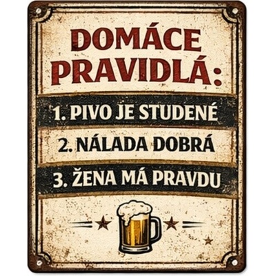 Ceduľa Domáce pravidlá