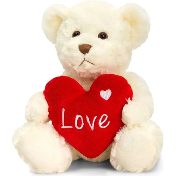 Image 1 of Keel Toys За влюбени - Мече Бакстър - бяло - със сърце - Keel Toys