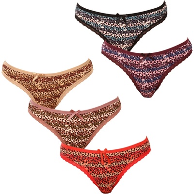 5PACK dámske tangá Fine woman viacfarebná 807