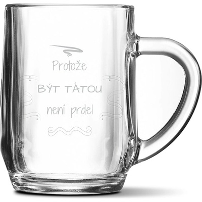 Frendys Skleněný půllitr Protože být tátou není prdel 500 ml