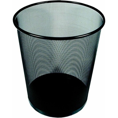 Drátěný odpadkový koš 26,5 × 28,5 cm - černý – Sleviste.cz