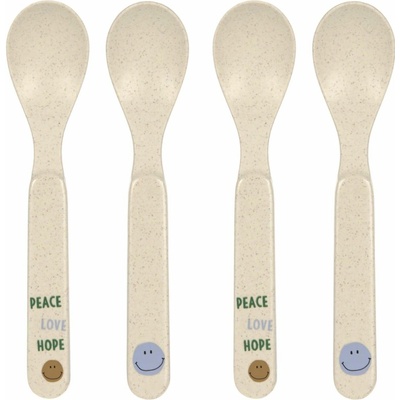 Lassig Spoon Set PP/Cellulose Happy Rascals Smile sky blue 4 ks