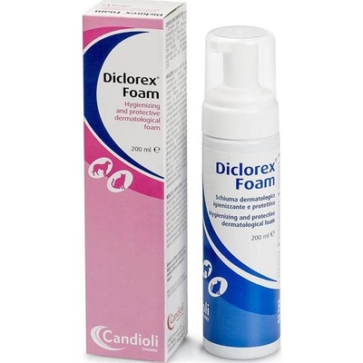 Diclorex Foam pena s obsahom chórhexidínu pre psy a mačky 200 ml