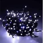  Външна светлинна линия 100 led лампи студено бяло със светкавица К17