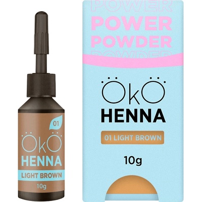 OKO Power Powder Henna prášková henna na obočie Light Brown 5 g