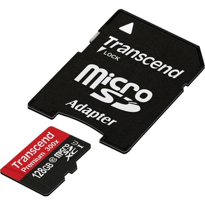 Transcend microSDXC 128GB UHS-I U1 + adapter TS128GUSDU1