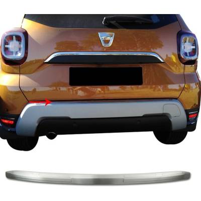Omtec Nerez hrana zadního nárazníku Dacia Duster 2018+ broušené matné provedení