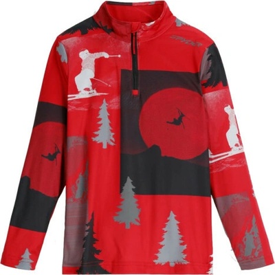 Spyder Jacobs 1/2 Zip červená