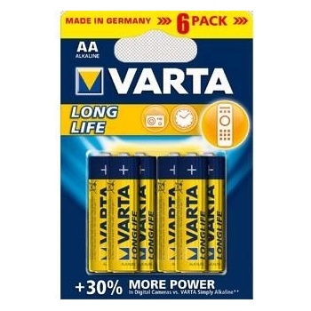 VARTA Longlife AA 6 ks BAVA 4106 6PACK