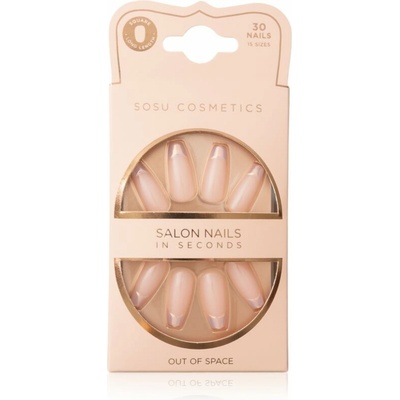 SOSU Cosmetics Salon Nails umelé nechty odtieň Out Of Space 30 ks