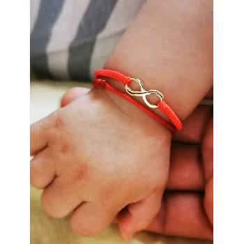 Image 1 of Златна гривна Безкрайност за бебе (БЗГ 4)