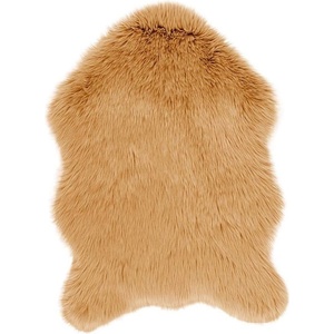 Tiseco Home Studio Кафява изкуствена кожа Овча кожа, 60 x 90 cm - Tiseco Home Studio (3279CAMEL)