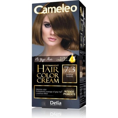 Delia Cameleo Omega barva na vlasy 7.3 Hazelnut