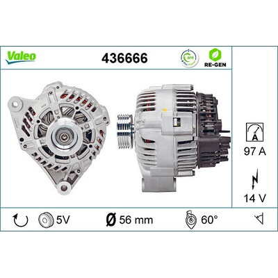 Alternátor VALEO 436666
