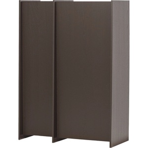 WOOOD Тъмнокафяво шкафче от декор от ясен 102x140x44 cm Brock - WOOOD (377894-MI)