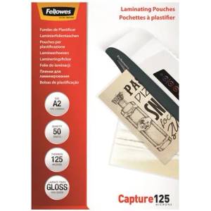 Fellowes Термоламиниращо фолио, 125 микрона, А2, гланц, 50 броя, fellowes 5309302 (5309302)