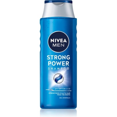 Nivea Men Strong Power подсилващ шампоан за мъже 400ml