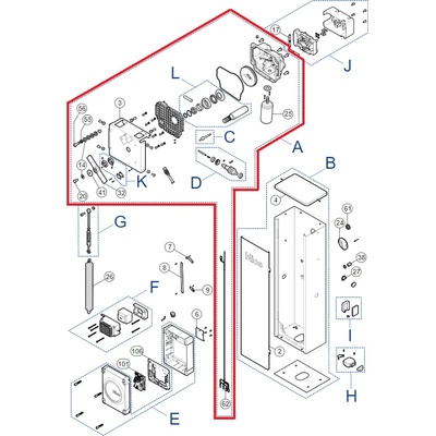 SPAMG247B00 (A) kit motoru s převodovkou pro závoru WIDEL
