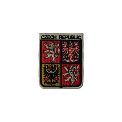 Nášivka znak CZECH REPUBLIC 7,5 x 6 cm
