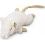 Nobby Играчка за котка, Плюшена мишка бяла, с котешка трева catnip, шум, 19 см без опашката, NOBBY Германия 67569