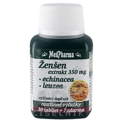 MedPharma Žen-šen+Echinacea+Leuzea 37 kapslí