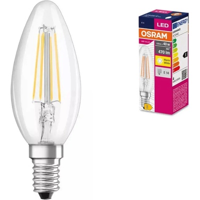 OSRAM LED ЛАМПА VALUE FILAMENT CLB40 470lm/827 E14 LEDVANCE (4099854567841)