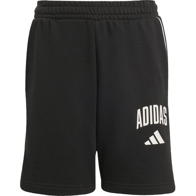 Adidas Детски къси панталони Adidas Unisex Kids' Jersey Jogger Shorts - Black/White