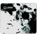 LORGAR Геймърска подложка за мишка Lorgar LRG-MPA14M, 360x300 mm, бяло-черна (LRG-MPA14M)