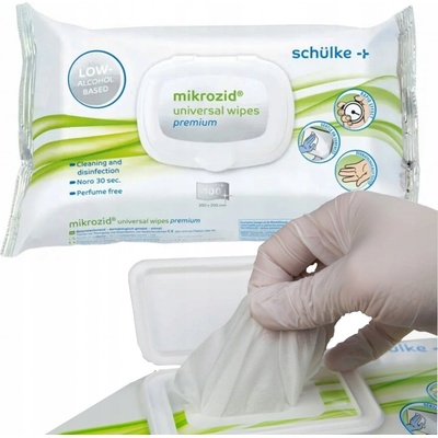 Schülke Mikrozid Universal wipes premium ubrousky 100 ks