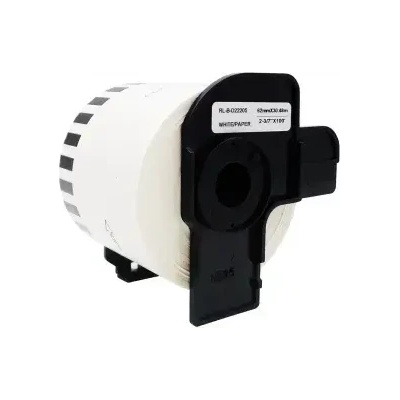 D&C Ролка за етикетен принтер Brother DK22205 62x30mm. 48 m