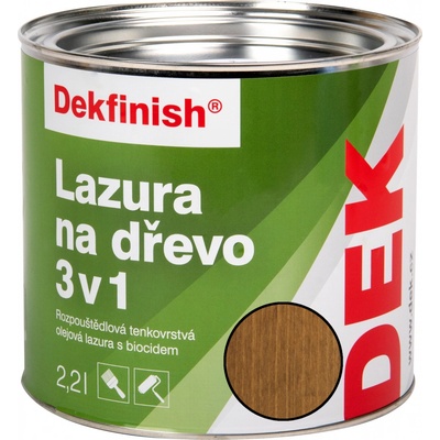 Dekfinish lazura na dřevo 3v1 5 l zlatý dub