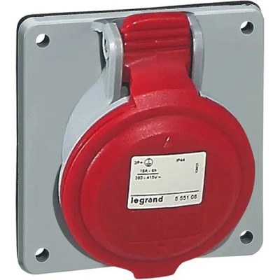 Legrand КОНТАКТ ЗА ТАБЛО ip44 3p+n+e, 32a 380/415v legrand - СИВ/ЧЕРВЕН (3245065552898)