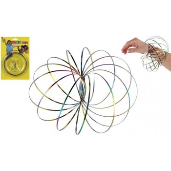 Teddies Flow/Magic Ring kovová duhová spirála průměr 13cm