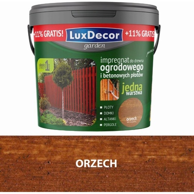 LUXDECOR ZAHRADNÍ IMPREGNACE NA DŘEVO JEDNA VRSTVA 5L OŘECH