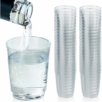 Plastový kelímek PS krystal 0,04 l na alkohol transparent (50ks)