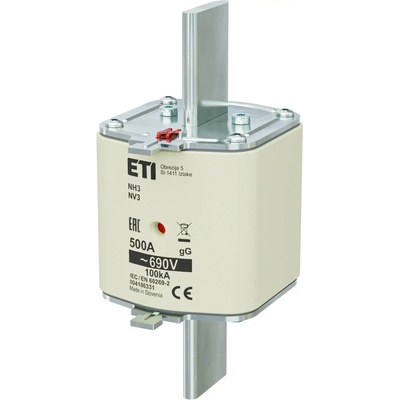 ETI Nožová poistka NV/NH 3 500A gL/gG 690V KOMBI