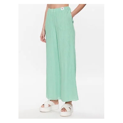 Calvin Klein Jeans Текстилни панталони J20J221075 Зелен Relaxed Fit (J20J221075)