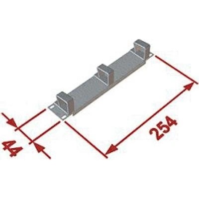 Vyvazovací panel Triton 10" černý 1U 3x plast