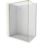 Mexen Kioto-F стена за душ Walk-in с рамка 85 x 202 см, прозрачна 8 мм, златна - 800-085-104-50-00 (800-085-104-50-00)