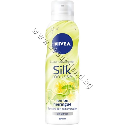 Nivea Душ пяна Nivea Silk Mousse Lemon & Moringa, p/n NI-84081 - Почистваща душ пяна с коприна и аромат на лимон и моринга (NI-84081)