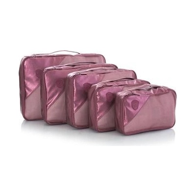 Heys Metallic Packing Cube Burgundy 5 kusů