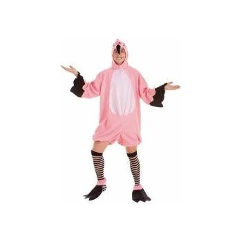 BigBuy Carnival Маскировъчен костюм за възрастни Розово фламинго (4 Части) Размер xl
