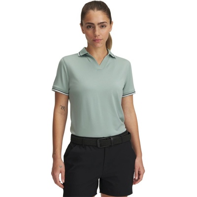 Under Armour Dámske funkčné tričko s krátkym rukávom DRIVE SS RIB POLO 6000657-348 zelené